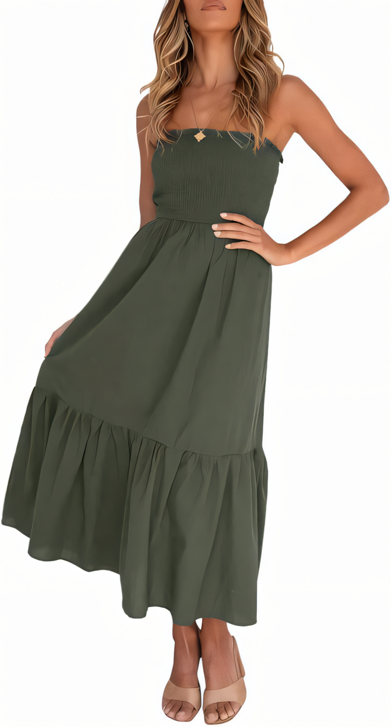 Boho Strapless Dress